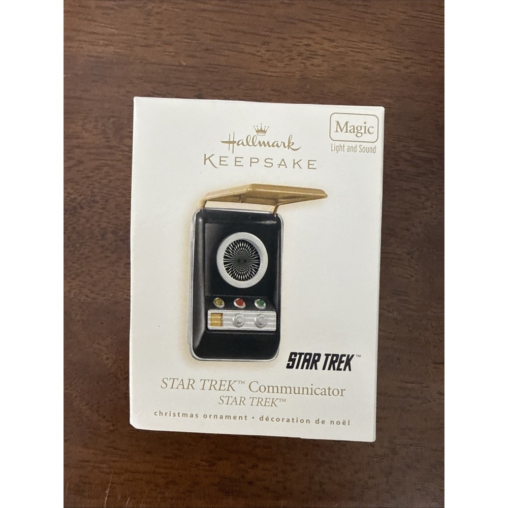Hallmark 2008 STAR TREK COMMUNICATOR LIGHT & SOUND Keepsake‎ Ornament
